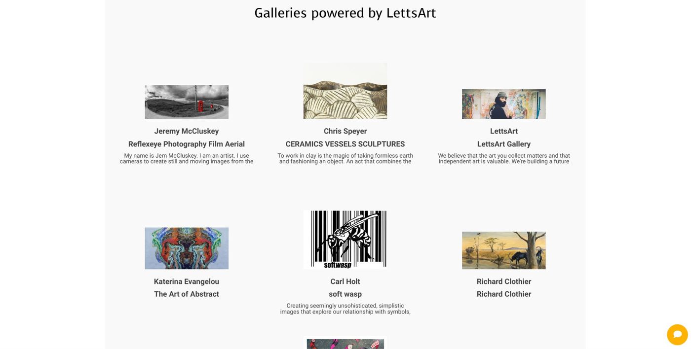 Galleries Powered by LettsArt screenshot
